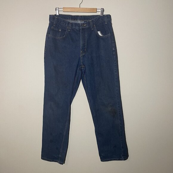 Rural King Men’s 34 X 30 Jeans Classic Fit Denim Blue Work Pants - Picture 1 of 13